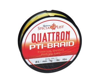 QUANTUM Quattron PTI Braid 0,30mm / 29 kg Farbe Gelb - je 100 m