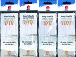 4 St�ck DEGA Heringspaternoster 5 Haken #4 echte Fischhaut