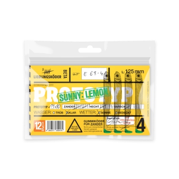 12,5 cm Lieblingsköder -  Sunny Lemon (klares Wasser + Sonne) - 4 Stück