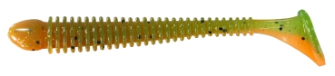 10 cm BERKLEY Flex Beat Shad  - Carrot Belly - 1 Stück Gummifisch  Drop Shot