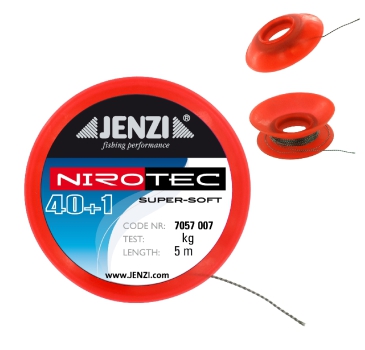 JENZI NIRO – TEC Super Soft Nirotec Vorfach Stahlvorfach - 5 Meter 9 kg