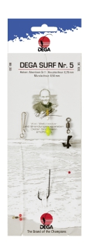 DEGA Surf Nr. 5 Brandungsvorfach Dorschvorfach Buttvorfach Buttsystem