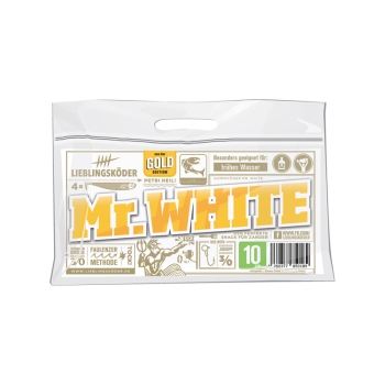10 cm Lieblingsköder - Mr. White (trübes Wasser) - 4 Stück