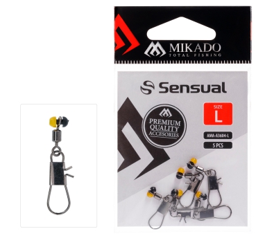 BEFESTIGUNGSSYSTEM - WAGGLER/FEEDER - ADAPTER - Größe S (blaue Perle) - 5 Stück