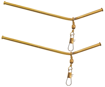 Abstandhalter Anti-Tangle 14cm Messing stabil - 2 Stück