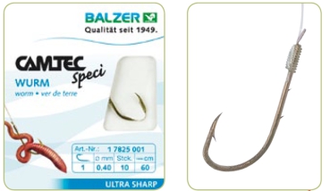 BALZER CAMTEC Speci Wurm brüniert - Wurmhaken