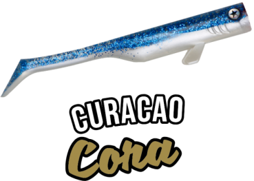 LMAB Gummifisch Drunk Bait 16cm - Hechtköder Zander Meeresköder - Curacao Cora