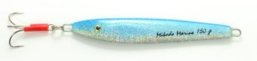 Mikado Marine Pilker 150 Gramm - Norwegenpilker Dorschköder - blausilberglitter