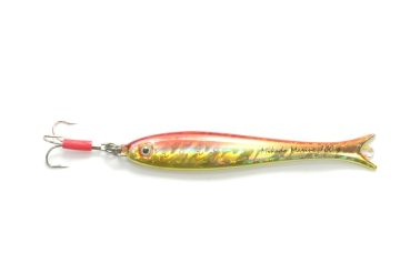 Mikado Marine Pilker 180 Gramm - Norwegenpilker Dorschköder orange Holo-Effekt