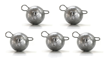 5 Stück FANATIK Cheburashka Jig Jigkopf Bleikopf - 5g natur -