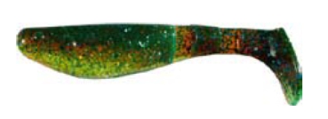 RELAX Kopyto Classik 6 cm - braun-chartreuse-glitter