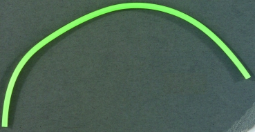 Gummischlauch Fluo selbstleuchtend 5mm - 1 Meter