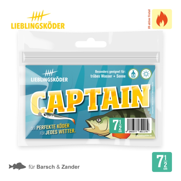 Lieblingsköder Captain 7,5 cm - 5 Stück