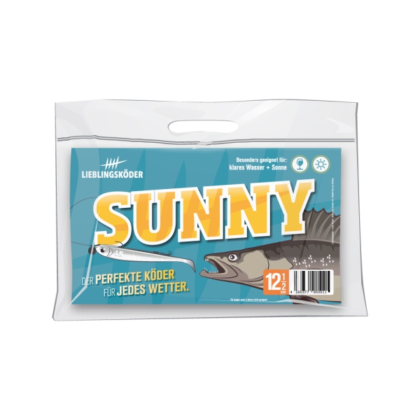 12,5 cm Lieblingsköder - Sunny (klares Wasser + Sonne) - 4 Stück