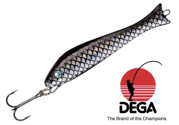 DEGA PILKER CASTER schwarz-glitter-holo - 125g