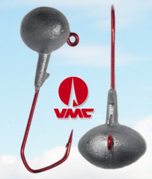Football- Jigkopf m. VMC-5150 Barbarian  Haken #4/0
