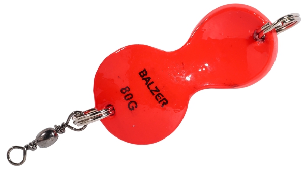 BALZER Plattfisch-Blinker Buttlöffel, orange, 60g
