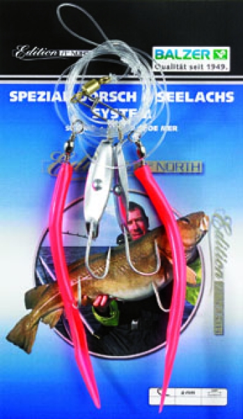 BALZER Edition 71° North - Dorsch- und Köhlersystem  - Dorschblinker + Gummi-MAKK #3/0