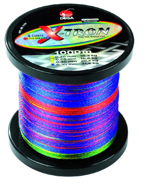 DEGA X-TRON 4-farbig Multicolor 0,30mm / 25,4 kg - je 100 m