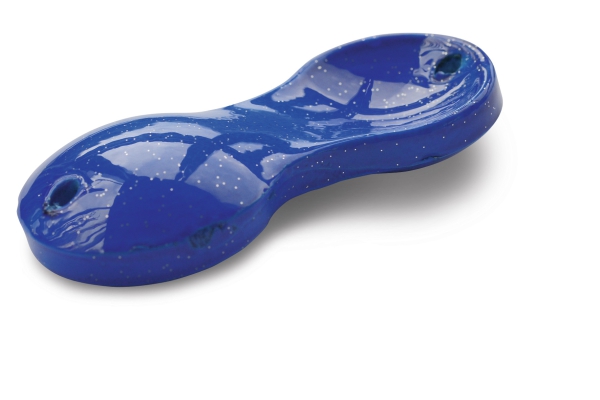 Buttlöffel Flatty Teaser - bleifrei - 80g - blau
