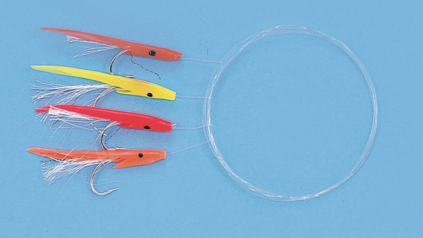 Makrelenvorfach 4 Haken #3/0 - bunte Fischchen
