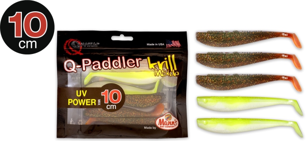 QUANTUM Q-Paddler Krill inside 10 cm - Power Packs UV Power Mix Krill 5Stück - B-Ware siehe Beschreibung