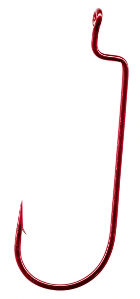 QUANTUM Drop Shot Haken - Wurm Haken #1/0 -rot