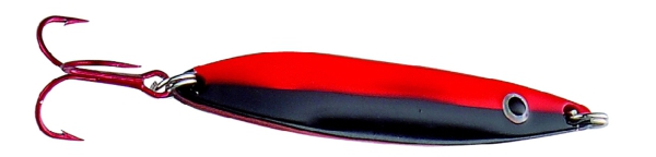 DEGA Lars Hansen Bright Meerforellenblinker 8cm - 15g - rot-schwarz
