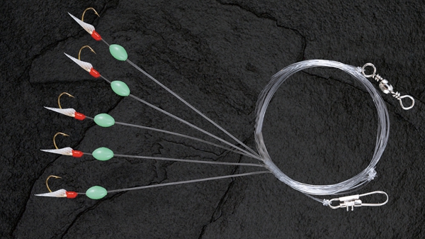 PALADIN Heringsvorvach mit echter Fischhaut Heringspaternoster 5 Haken #14