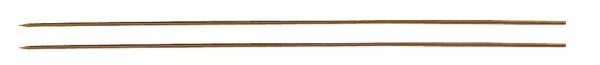 2 Stück Wurmnadel aus Messing Hohlnadel Wattwurmnadel 20 cm