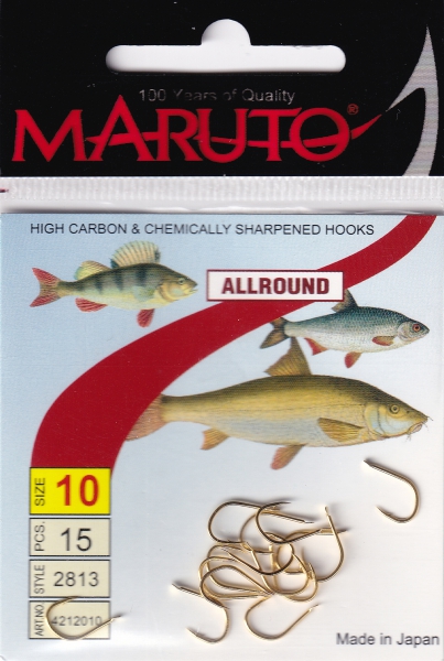 MARUTO Haken Allround- 2813 - Allroundhaken Goldhaken Friedfischhaken - #12