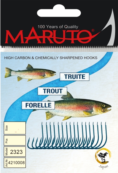 MARUTO Haken Forelle blau - 2323 - Forellenhaken Friedfischhaken - #6
