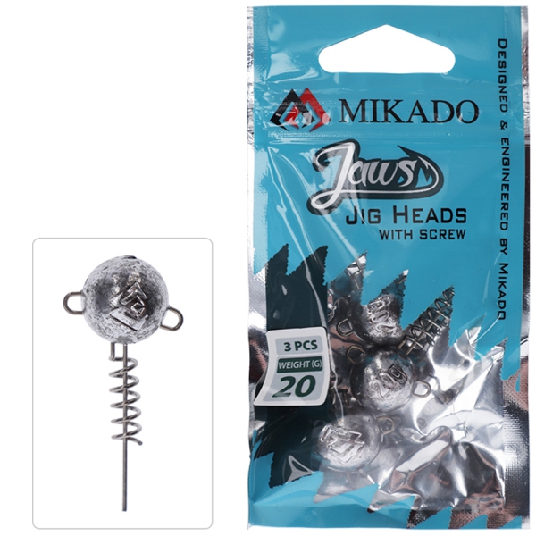 3 Stück Screw In Jig JIGKÖPFE MIT SCHRAUBE und Speer für Stingersystem - 5 Gramm