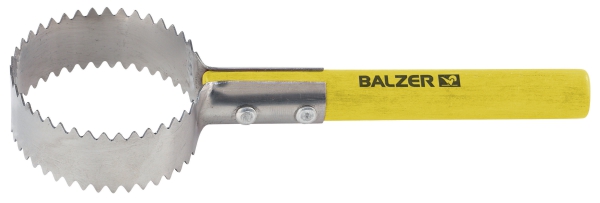 Fischschupper Rund mit Holzgriff