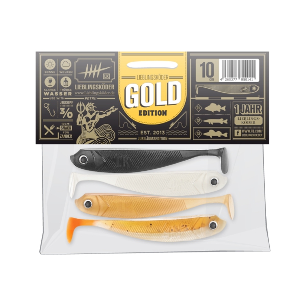 10 cm Lieblingsköder - Gold Edition - 4 Stück