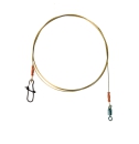 QUANTUM Ultra Wire Leader Stahlvorfach Raubfischvorfach - 5 Stück - 11kg - 50cm