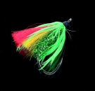 DEGA Big Fly Dorschfliege - Haken 8/0  Grün/Rot
