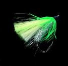 DEGA Big Fly Dorschfliege - Haken 8/0  Grün/Silber
