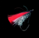 DEGA Big Fly Dorschfliege - Haken 8/0  Rot/Silber