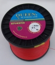QUEEN of Fishingline 3-Fach-geflochten - 0,20 - 19,4 kg - Farbe Rot - je 100 Meter
