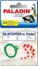 Silikonstopper mit Perlen #S 15 Stück  - Posenstopper,  Gummistopper